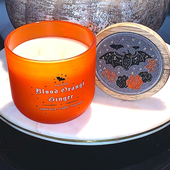 DW HOME CANDLE BLOOD ORANGE GINGER  2 WICK NEW BAT SPICE - Picture 2 of 6